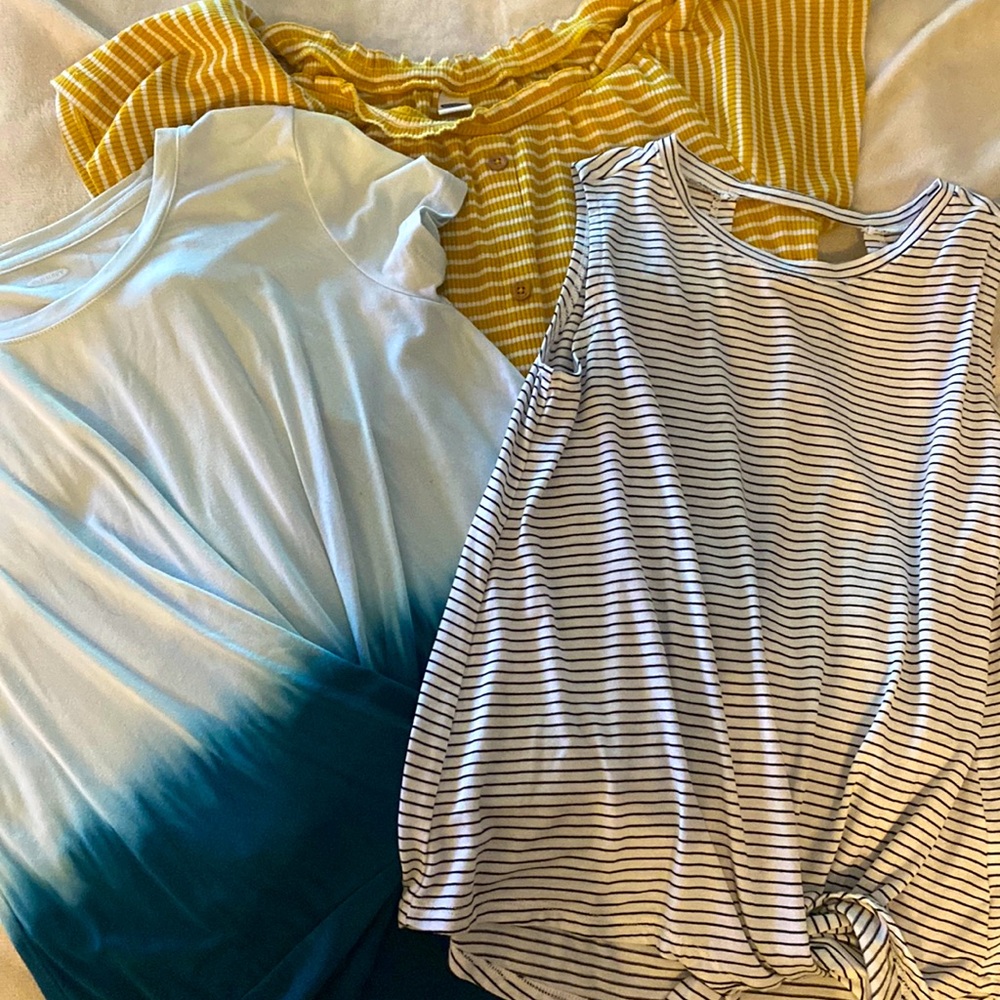 Three old navy girls tops